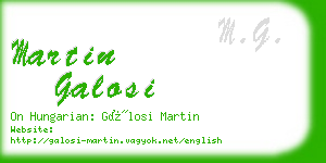 martin galosi business card